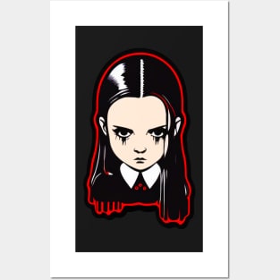 ADDAMS Family, Wednesday-inspired design, Posters and Art